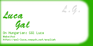 luca gal business card
