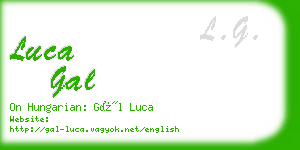 luca gal business card